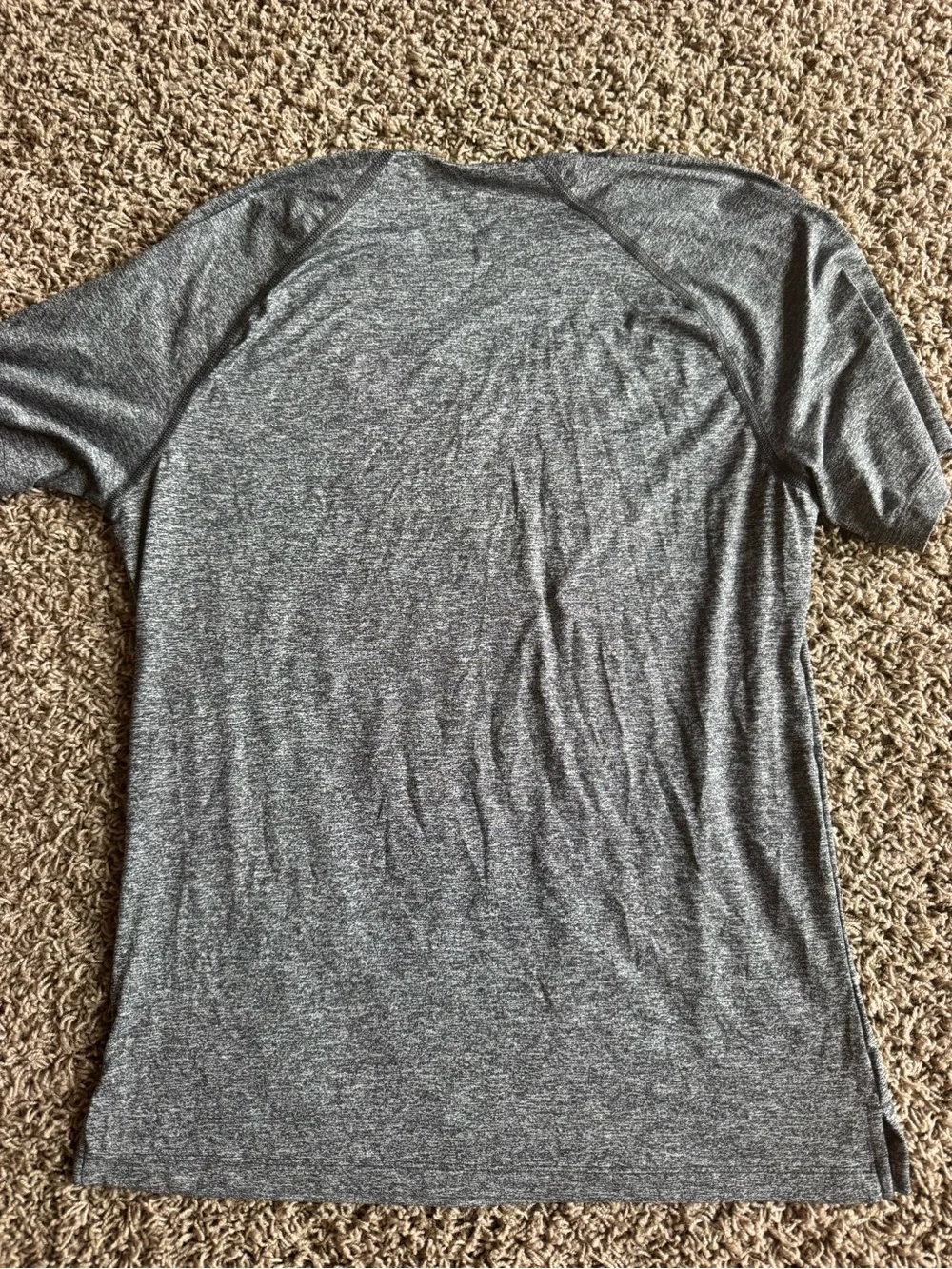 Northface Men's Gray Heather Performance Short-Sleeve Shirt